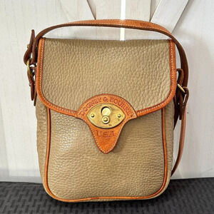 Vintage Dooney & Bourke All-Weather Leather Cavalry Scout Crossbody Bag